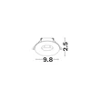 Spot incastrat NovaLuce ANTALYA metal, negru, GU10, IP44 - NL-9011355