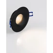 Spot incastrat NovaLuce ANTALYA metal, negru, GU10, IP44 - NL-9011355