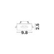 Spot incastrat NovaLuce IMOGEN metal, alb, GU10, IP44 - NL-9011356