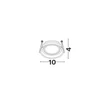 Spot incastrat NovaLuce SELENITE metal, negru, GU10 - NL-9011362