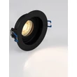 Spot incastrat NovaLuce SELENITE metal, negru, GU10 - NL-9011362
