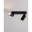 Plafoniera pentru baie NovaLuce MAO metal, negru, GU10, IP44 - NL-9011416