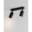 Plafoniera pentru baie NovaLuce MAO metal, negru, GU10, IP44 - NL-9011416