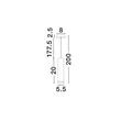 Pendul pentru baie NovaLuce MAO metal, negru, GU10, IP44 - NL-9011420