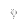 Aplica de perete pentru baie NovaLuce MAO metal, alb, GU10, IP44 - NL-9011423
