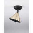 Plafoniera NovaLuce CONICO metal, negru, auriu, GU10 - NL-9011424