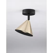 Plafoniera NovaLuce CONICO metal, negru, auriu, GU10 - NL-9011424