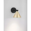 Aplica de perete NovaLuce CONICO metal, negru, auriu, GU10 - NL-9011426