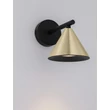 Aplica de perete NovaLuce CONICO metal, negru, auriu, GU10 - NL-9011426