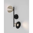 Aplica de perete NovaLuce CONICO metal, negru, auriu, GU10 - NL-9011428