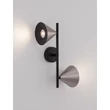 Aplica de perete NovaLuce CONICO metal, negru, cafenea, GU10 - NL-9011429