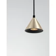 Pendul NovaLuce CONICO metal, negru, auriu, GU10 - 9011430