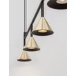 Pendul NovaLuce CONICO metal, negru, auriu, GU10 - 9011432
