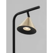 Lampadar NovaLuce CONICO metal, negru, auriu, GU10 - NL-9011436