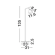Lampadar NovaLuce CONICO metal, negru, maro, GU10 - 9011437
