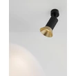 Plafoniera NovaLuce LUVIA metal, negru, auriu, GU10 - NL-9011440