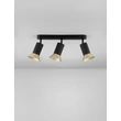 Plafoniera NovaLuce LUVIA metal, negru, auriu, GU10 - NL-9011442