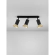 Plafoniera NovaLuce LUVIA metal, negru, auriu, GU10 - NL-9011442