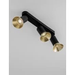 Plafoniera NovaLuce LUVIA metal, negru, auriu, GU10 - NL-9011442