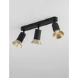 Plafoniera NovaLuce LUVIA metal, negru, auriu, GU10 - NL-9011442
