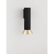Aplica de perete NovaLuce LUVIA metal, negru, auriu, GU10 - NL-9011444