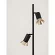 Lampadar NovaLuce LUVIA metal, negru, auriu, GU10 - NL-9011450