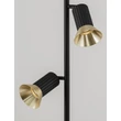 Lampadar NovaLuce LUVIA metal, negru, auriu, GU10 - NL-9011450