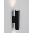 Aplica de perete NovaLuce MOR metal, negru, GU10 - NL-9011458