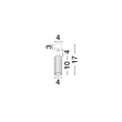 Plafoniera NovaLuce COMET metal, negru, GU10 - NL-9011466