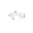 Spot NovaLuce REIG metal, negru, GU10 - 9011534