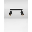 Spot NovaLuce REIG metal, negru, GU10 - 9011534