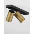 Spot NovaLuce ZELOS metal, negru, auriu, GU10 - NL-9011605