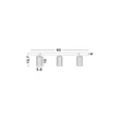 Spot NovaLuce ZELOS metal, negru, auriu, GU10 - NL-9011608