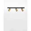Spot NovaLuce ZELOS metal, negru, auriu, GU10 - NL-9011608