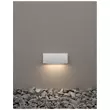 Aplica de perete exterioara NovaLuce Liv metal, sticla, alb, LED, 3000K, 3.5W, 150lm, IP54 - NL-9018061