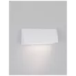 Aplica de perete exterioara NovaLuce Liv metal, sticla, alb, LED, 3000K, 3.5W, 150lm, IP54 - NL-9018061