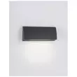 Aplica de perete exterioara NovaLuce Liv metal, sticla, alb, LED, 3000K, 3.5W, 150lm, IP54 - NL-9018062