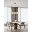 Pendul NovaLuce ALARO metal, auriu, LED, 46W, 3067lm, 3000K - NL-9019725