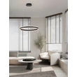 Pendul NovaLuce ALARO metal, negru, LED, 46W, 3067lm, 3000K - NL-9019726