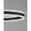 Pendul NovaLuce ALARO metal, negru, LED, 46W, 3067lm, 3000K - NL-9019726