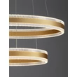 Pendul NovaLuce ALARO metal, auriu, LED, 69W, 4565lm, 3000K - NL-9019727