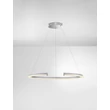 Pendul NovaLuce ELMO metal, acril, crom, alb, LED, 58W, 3500K, 3729Lm - 9019730