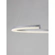 Pendul NovaLuce ELMO metal, acril, crom, alb, LED, 58W, 3500K, 3729Lm - 9019730