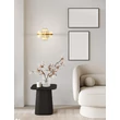 Aplica de perete NovaLuce ΚΕΖΟ metal, sticla, auriu, transparent, LED, 19W, 3500K, 1045 Lm - NL-9019737