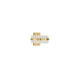 Aplica de perete NovaLuce ΚΕΖΟ metal, sticla, auriu, transparent, LED, 19W, 3500K, 1045 Lm - NL-9019737