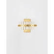 Aplica de perete NovaLuce ΚΕΖΟ metal, sticla, auriu, transparent, LED, 19W, 3500K, 1045 Lm - NL-9019737