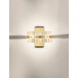 Aplica de perete NovaLuce ΚΕΖΟ metal, sticla, auriu, transparent, LED, 19W, 3500K, 1045 Lm - NL-9019737