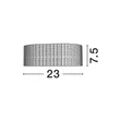 Aplica de perete NovaLuce KINARA metal, acril, auriu, LED, 6W, 3000K, 390Lm - 9019738