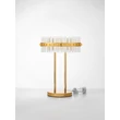 Veioza NovaLuce ΚΕΖΟ metal, sticla, auriu, transparent, LED, 23W, 3500K, 1380Lm - 9019746