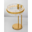 Veioza NovaLuce ΚΕΖΟ metal, sticla, auriu, transparent, LED, 23W, 3500K, 1380Lm - 9019746